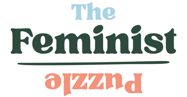Logo of 'The Feminist Puzzle' with a white background